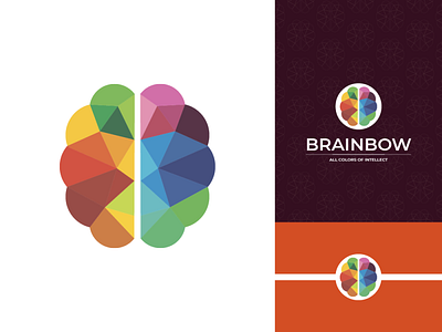 BRAINBOW company logo brain brain logo design logo