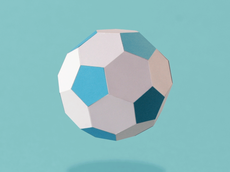Paper Ball football handmade paper spinning
