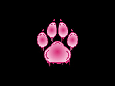 creative paw logo design