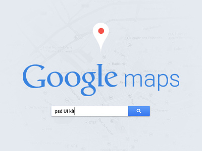 Google Maps Interface [Free PSD]