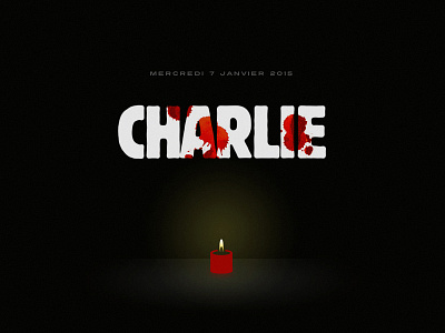 #jesuischarlie cabu candle charlie hebdo illustration pain rip tribute wolinski