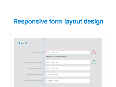Responsive Form layout design design form layout mockup responsive