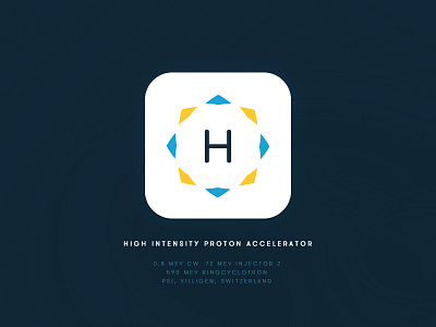 Daily UI 005 - App icon accelerator app blue dailyui icon particle sci fi yellow