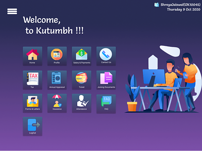 Kutumbh webpage app branding ui ux