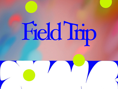 Field Trip floral graphic design illustration logo nature