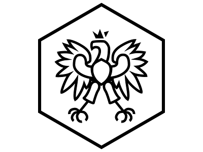 Polish Falcon bird logo polish