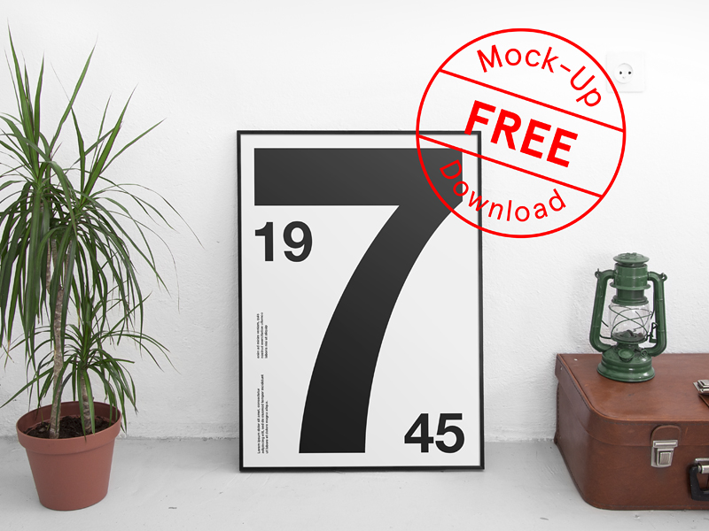 Download Free Poster Psd Mockup by forgraphic™ on Dribbble