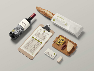 Restaurant And Wine Bar Mockups bakery bar branding drink food hipster identity logo packaging restaurant template