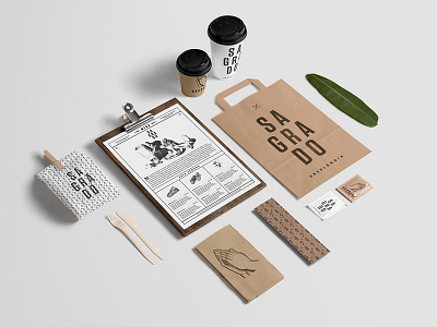 Coffee Mockup - Stationery branding coffee food icons identity label logo logotype packaging restaurant template