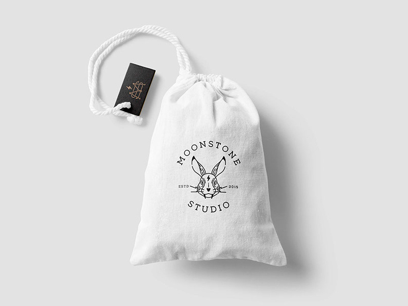 Fabric Drawstring Backpack Mockup Free / Drawstring Psd ...