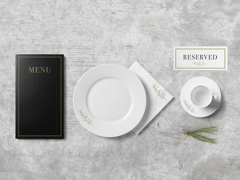 Download Menu PSD Mockup by forgraphic™ on Dribbble
