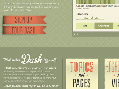 Dash UI christopher paul illustration typography ui web design
