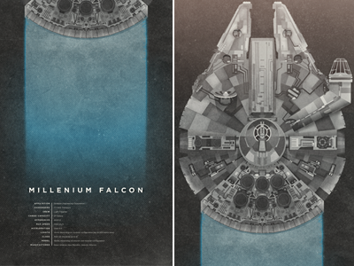 Millennium Falcon christopher paul illustration millenium falcon rebel alliance spaceship star wars texture vector