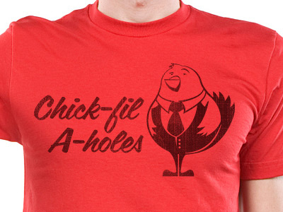 Chick Fil A Holes chicken christopher paul equality illustration lgbtq maggie tielker mick sarah t shirt typography