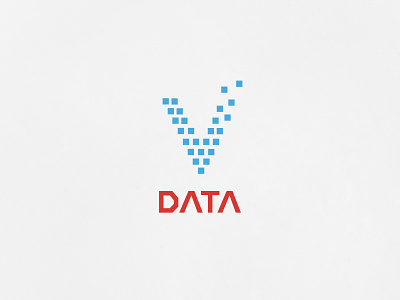 V-Data brand design branding design graphic logo logotype logotype designer minimal typography