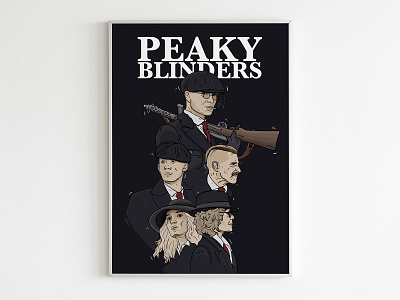 Peaky Blinders art bitmap canvas design drawn drawn by hand graphic illustration minimal