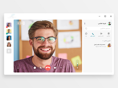 Video Call Interface Design adobe adobe xd audio call call chat design facetime skype sound talk ui uiux video call video chat video conferencing videocall voice call web whatsapp zoom