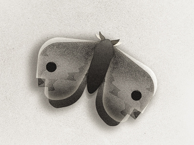 Moth book cover butterfly grain illustration moth