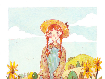 Anne of Green Gables anne children illustration childrens book cottage country farm forest illustration nature traditional art watercolor