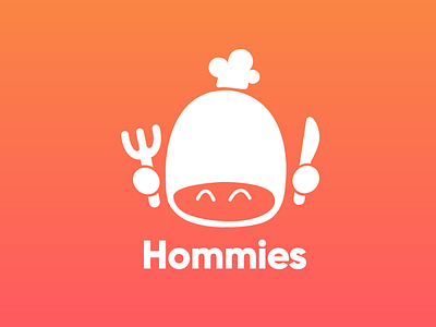 Logo for Hommies app design graphic design illustration illustrator logo ui ux vector web