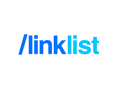 Logo for Linklist design flat graphic design illustration illustrator logo minimal typography ui ux