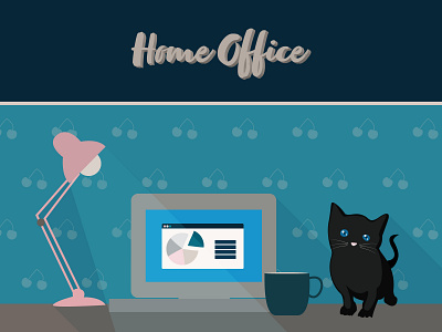 Home office character graphic design illustration vector graphics