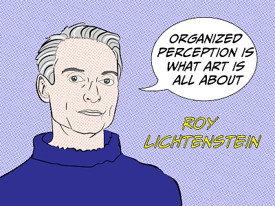 Homage to Roy Lichtenstein character characterdesign graphic design illustration illustration design popart weeklywarmup