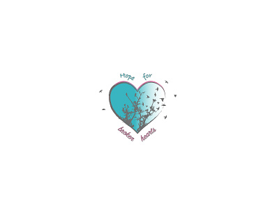 Hope for broken hearts - logo(ish) graphicdesign illustration illustration design logo vector vector art vector design vector illustration vector logo
