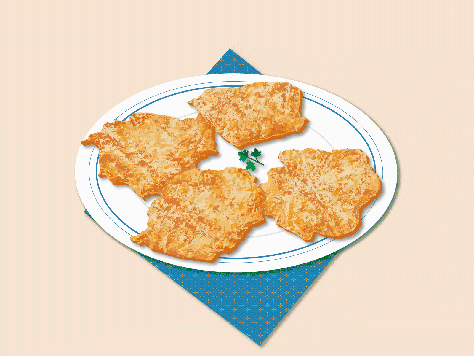 Comfort Food - potato pancakes #dribbbleweeklywarmup