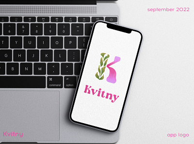 Kvitny - logo for app application brand branding graphic design logo logo design