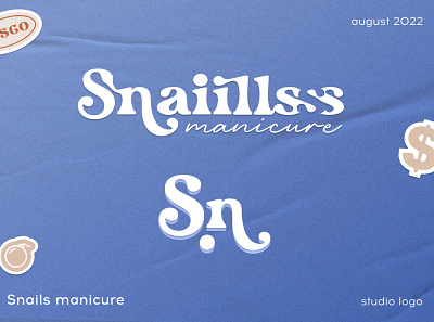 Snails manicure logo brand branding design graphic design logo logo design vector