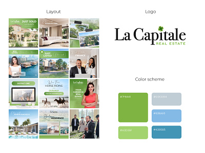 Real estate agency social media design