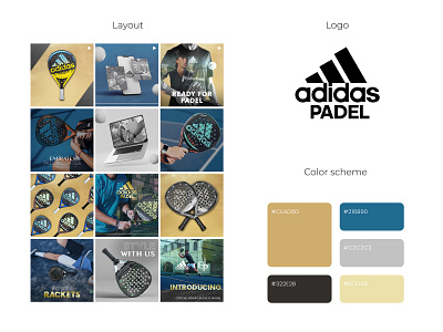 Adidas Padel social media design adidas brand branding graphic design instagram social media