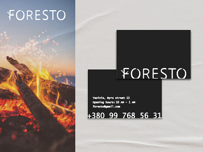 Foresto business card brand branding design graphic design logo logo design vector