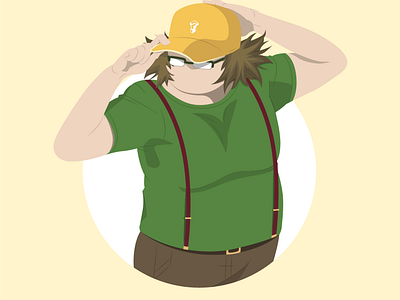 Itaru Hashida (The Super Hacker) - Minimalist Character Design