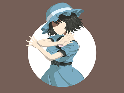 Mayuri Shiina (Tuturu) - Minimalist Character Design 2d art characterdesign design flat flatdesign illustration illustrator manga minimalist