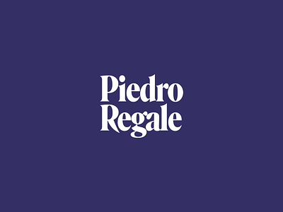 Piedro Regale branding logo typography