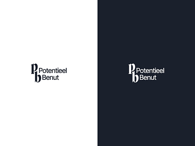 Potentieel Benut branding logo minimal typography