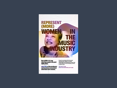 Poster: Women in the Music Industry poster typography