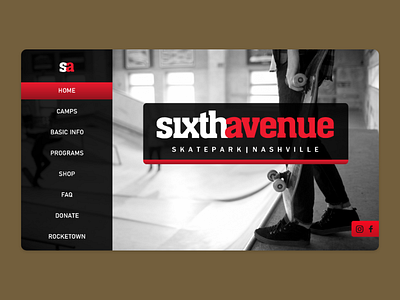 Skatepark Web Design adobe photoshop adobe xd adobe xd design branding design logo photoshop ui ux web web design web design and development web designer website