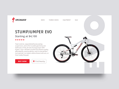 Mountain Bike Product Page