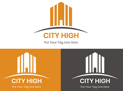City High brand design brand identity branding design estate icon design logo design real estate