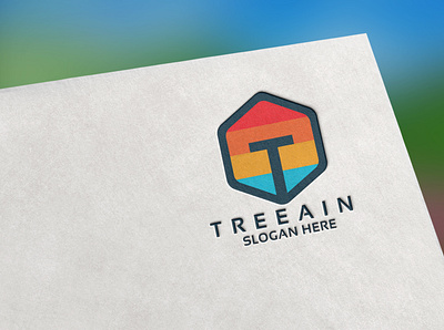 Treeain brand design brand identity branding colourful design logo logo design minimalist mockup unique
