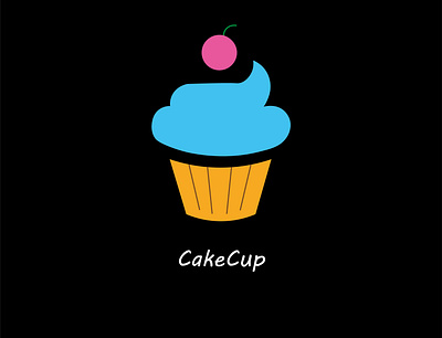 CakeCup - Day 18 bakery cupcake dailylogochallenge logo