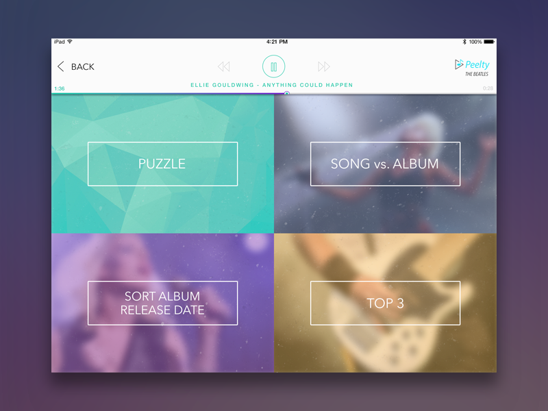 Music game app by Katka Ther on Dribbble