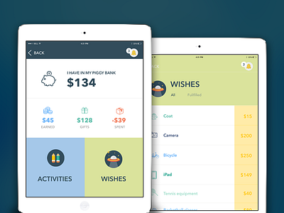 PocketPiggy - App for managing kid's finance, Ipad version