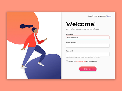 Daily UI - Signup Page