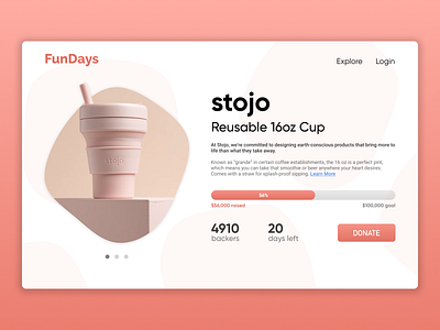 Daily UI #031 - Crowdfunding Campaign