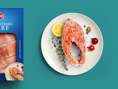 Salmon fish food home page package salmon slider web design