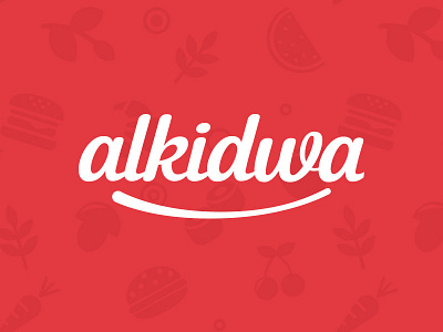 Alkidwa font food logo minimal script